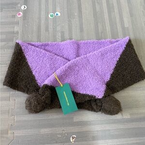 The campamento kids purple and black scarf